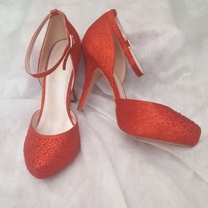 Women’s Ruby Red Almond Toe Heels